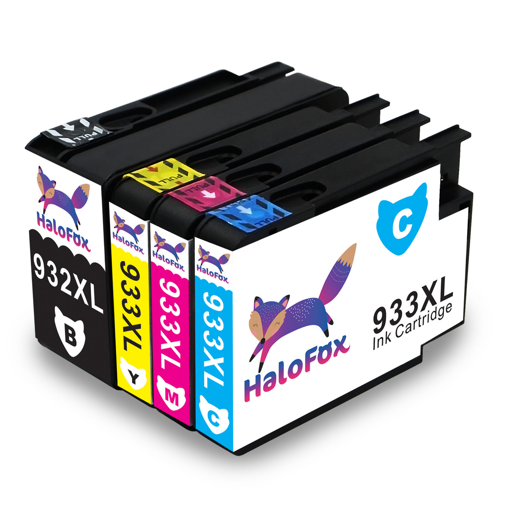 4PK Ink Cartridges Replacement 932 933 932XL 933XL for HP Officejet 6600 7612 7100 7510